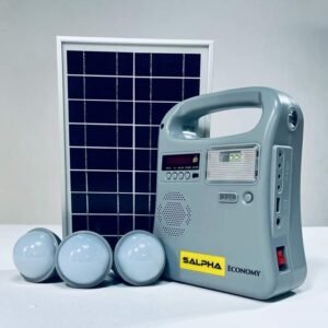 Salpha Energy Solar Lighting System Kit 3Bulbs Bluetooth MP3 Player
